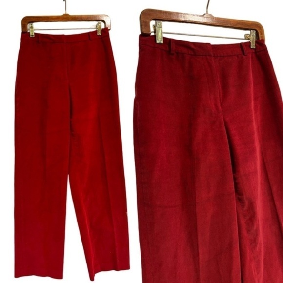 Talbots Collection Red, Classic Mid Rise, Corduroy Pants - Picture 1 of 9
